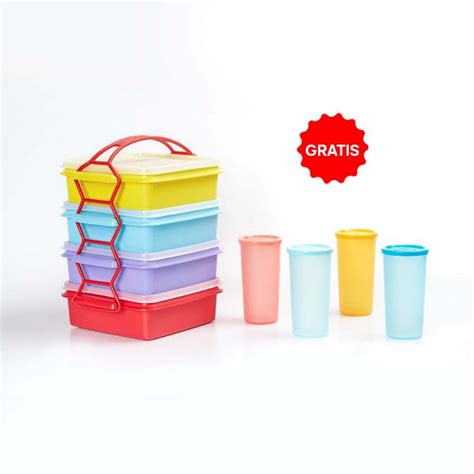 Jual Tupperware Carry All Set With T Shopee Indonesia