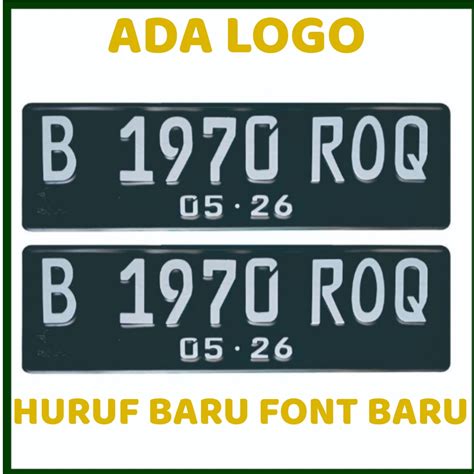 Jual Plat Nomor Mobil Font Huruf Baru Shopee Indonesia