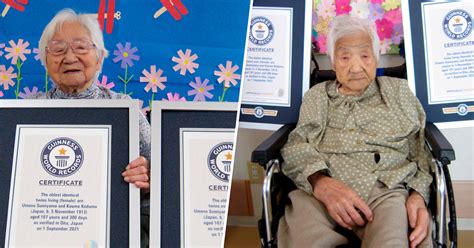 107 Year Old Sisters Take Guinness World Record As Worlds Oldest Twins