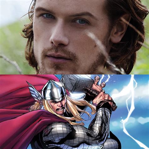 Sam Heughan As Thor Rfancast