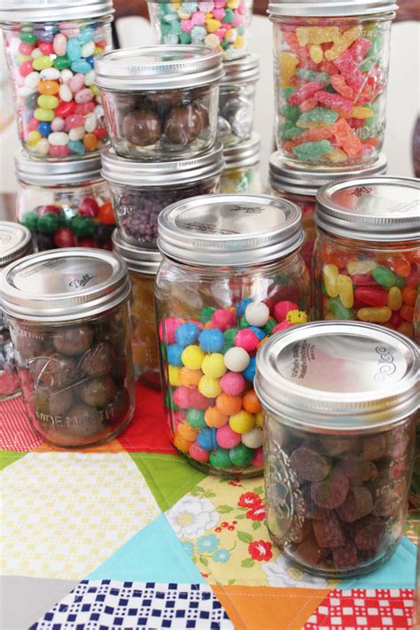 Mason Jar Candy Display For Parties 30 Minute Crafts