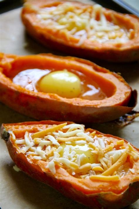 These Quick And Easy Baked Egg Stuffed Sweet Potatoes Are A Perfect Choice For Those Nights