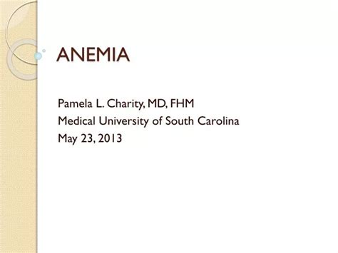 Ppt Anemia Powerpoint Presentation Free Download Id 6710665