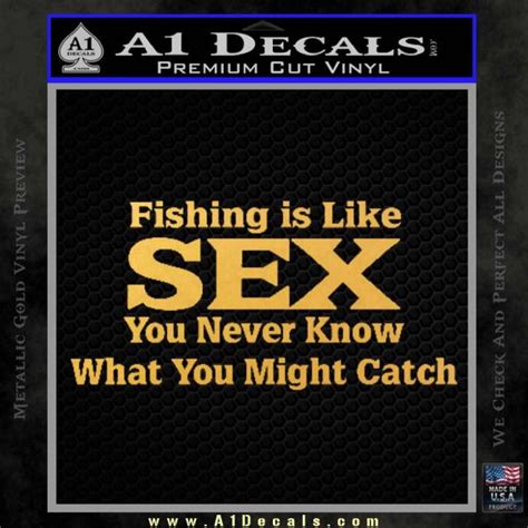 Fishing Is Like Sex Decal Sticker A1 Decals