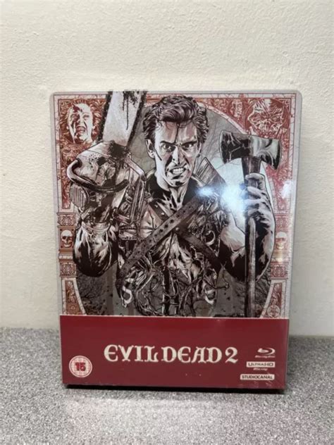 Evil Dead 2 Uk Exclusive 4k Uhd Blu Ray Steelbook New And Sealed £24 95 Picclick Uk