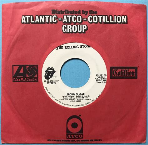 Nostalgipalatset ROLLING STONES Brown Sugar US PROMO 45 1971