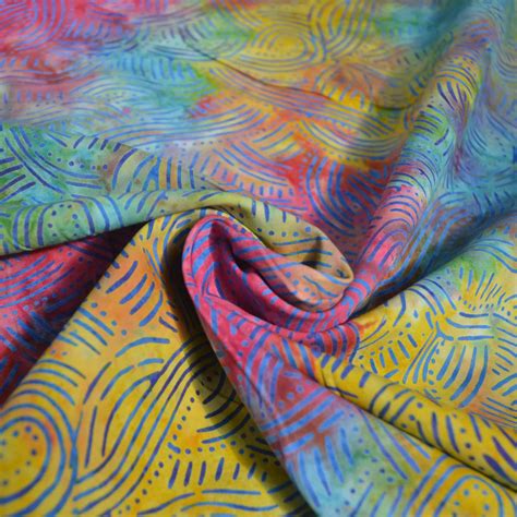 Colourful Batik Fabric Livingstone Textiles Dress And Craft Making