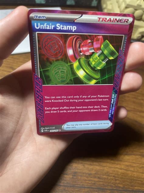 Pokémon TCG Unfair Stamp Scarlet Violet Twilight Masquerade 165 167