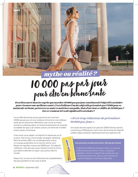 10 000 pas par jour pour être en bonne santé mythe ou réalité