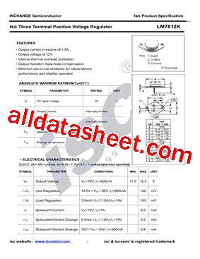 Lm K Pdf Inchange Semiconductor Company Limited