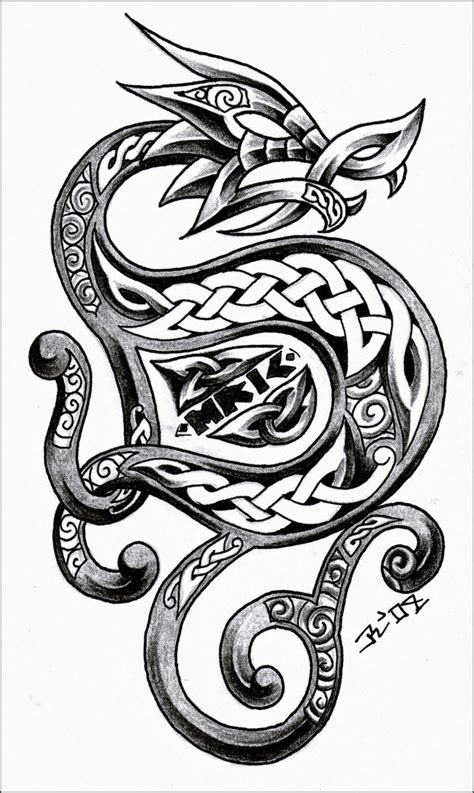 World's Most Popular Tattoo For Female: Celtic Dragon Tattoo Designs