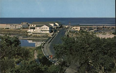 Ogunquit Beach - Looking toward parking lot Maine Postcard