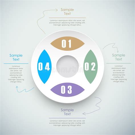 Modern Infographics Options Banner Spiral Pie Chart Stock Vector