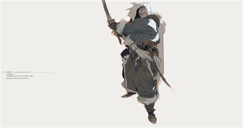 Artstation Madao Greyscale Character Design Character