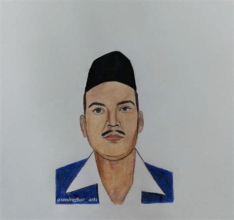 Shivaram rajguru drawing / rajguru drawing #shivaramrajguru #bhagatsingh | Colored pencil ...