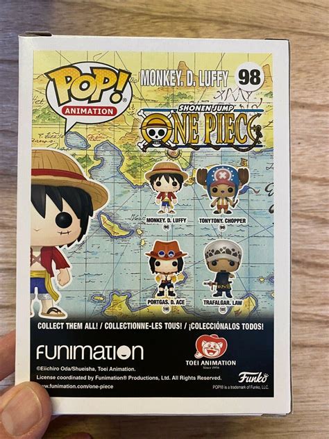 Mint One Piece Monkey D Luffy Funko Pop Animation Vinyl Figure