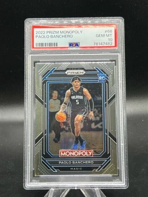 Paolo Banchero 2022 Panini Prizm Monopoly 66 PSA 10 Gem Mint Magic