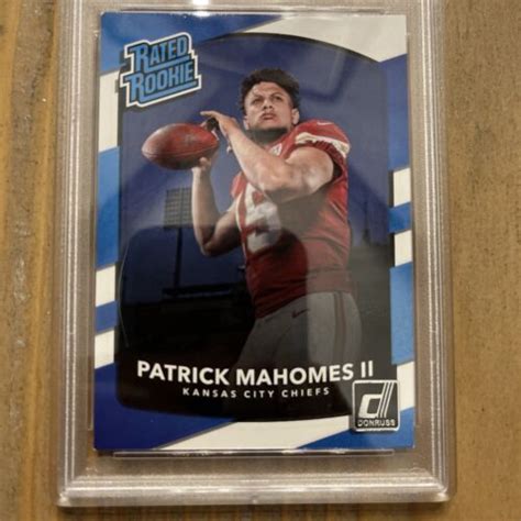 Panini Donruss Rated Rookie Patrick Mahomes Ii Rc Ebay