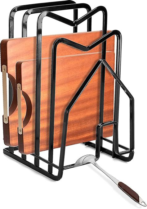 Cutting Board Rack Holder Flat Steel Chopping Board Organizer Stand