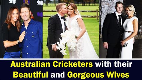 Top 10 Australian Cricketers With Their Beautiful Wives YouTube