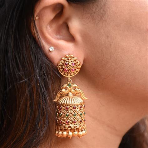 Kemp Peacock Designed Bridal Jhumkas From Instyle Chennai South India