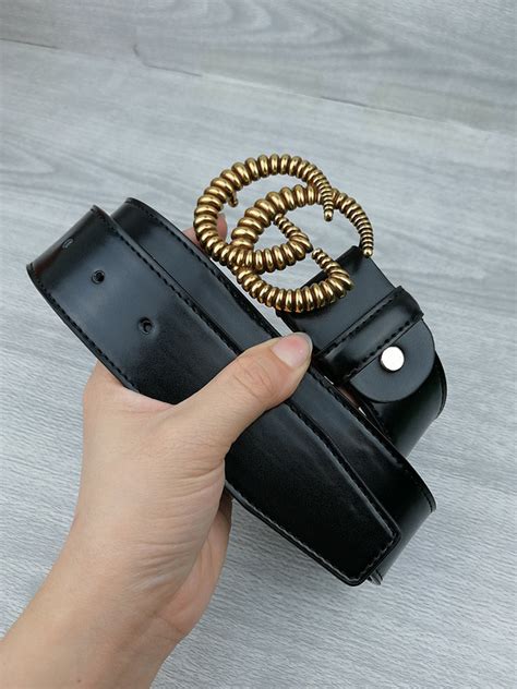 Gucci Belt G138 75 38mm Vintage Gold