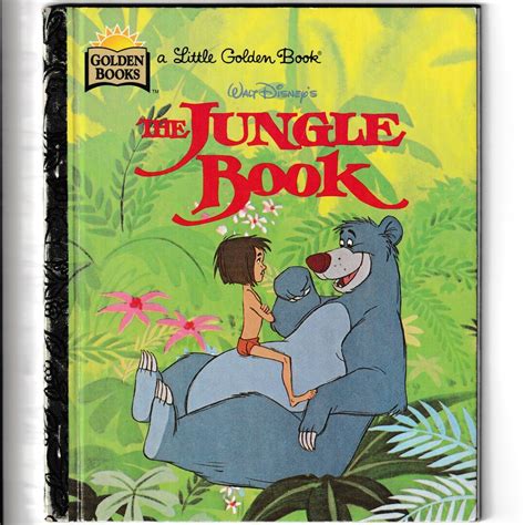 Walt Disney S The Jungle Book Little Golden Book C 1997 Vintage Read Aloud Stories Hardcover