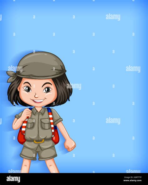 Girl scout cartoon character Stock Vector Image & Art - Alamy