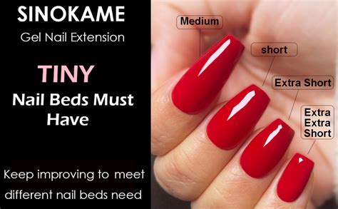 Amazon SINOKAME Extra Extra Short Coffin Nail Tips No File Matte