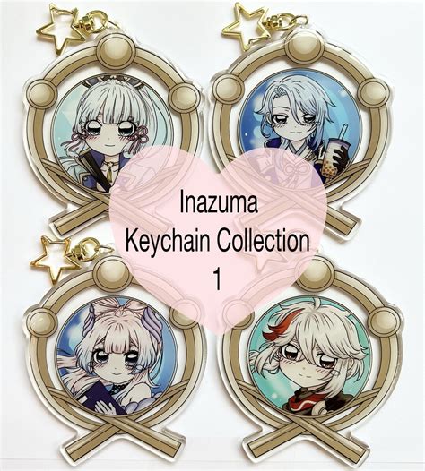 Genshin Vision Frame Character Keychains Inazuma Collection 1 Etsy