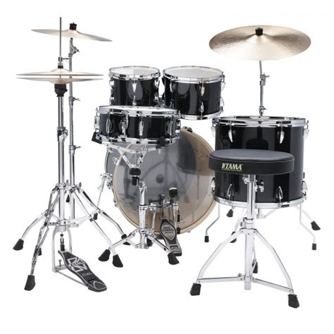 Tama Imperialstar Pc Drum Kit W Meinl Cymbals Hairline Black At