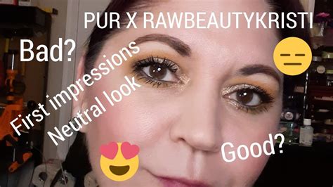 Pur X Rawbeautykristi Palette First Impression And Neutral Look