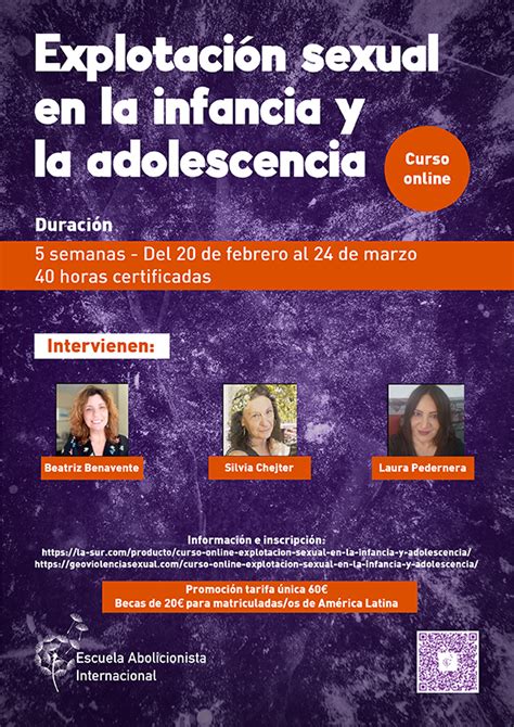 Curso Online Explotación Sexual En La Infancia Y Adolescencia La Sur