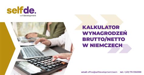 Kalkulator wynagrodzeń brutto netto w Niemczech SelfDevelopment