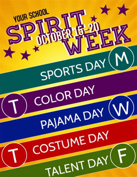 Spirit Week Poster