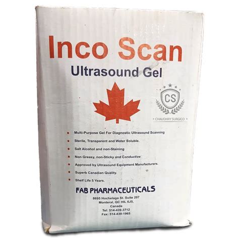 Inco Scan Ultrasound Gel Multipurpose Ultrasound Scanning Gel