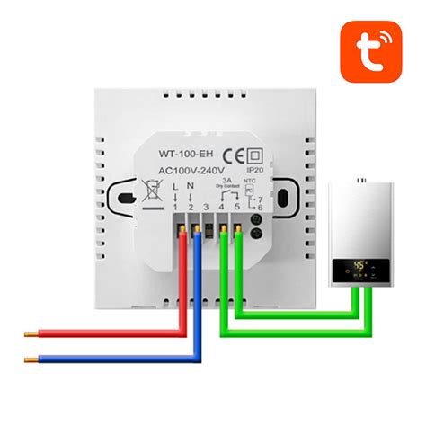 Smart Boiler Heating Thermostat Avatto ZWT100 3A Zigbee Tuya