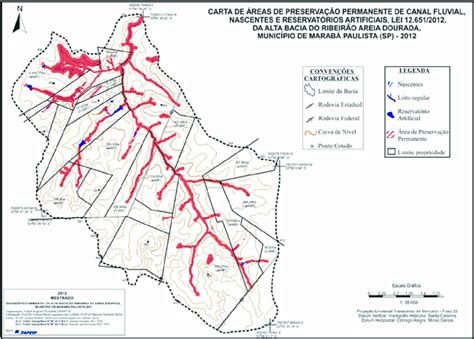 Carta de Áreas de Preservação Permanente Lei 12 651 2012 da alta