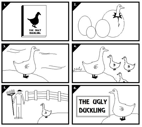 Domkeating Story Board The Ugly Duckling