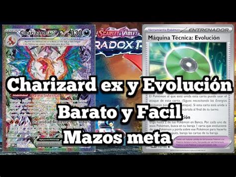 Charizard ex y MT evolución barato y facil de jugar Tips y trucos