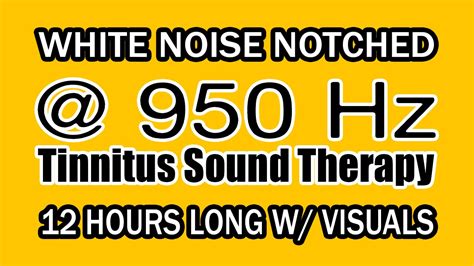 White Noise Notch Filtered At Hz For Tinnitus Therapy W Visuals