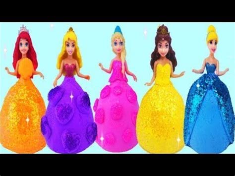 Diy Sparkle Disney Princess Dresses Morph Frozen Elsa Ariel Magiclip