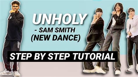 Unholy New Dance Sam Smith Easy Tiktok Tutorial Youtube