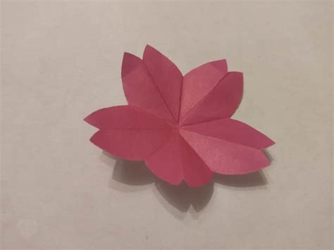 How To Make A Origami Cherry Blossom