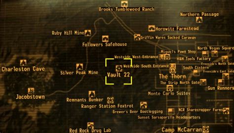 Fallout New Vegas: Vault Locations – Steam Solo