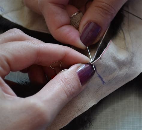 Way To Sew Fur Pelts Together Sewing A Natural Fur By Hand Stitch