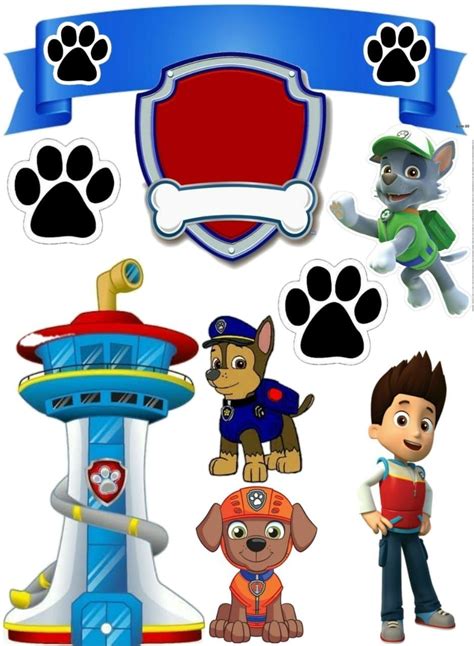 Topo De Bolo Patrulha Canina Paw Patrol Decorations Paw Patrol Cake