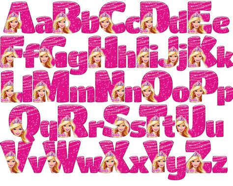 Barbie Letters Printable