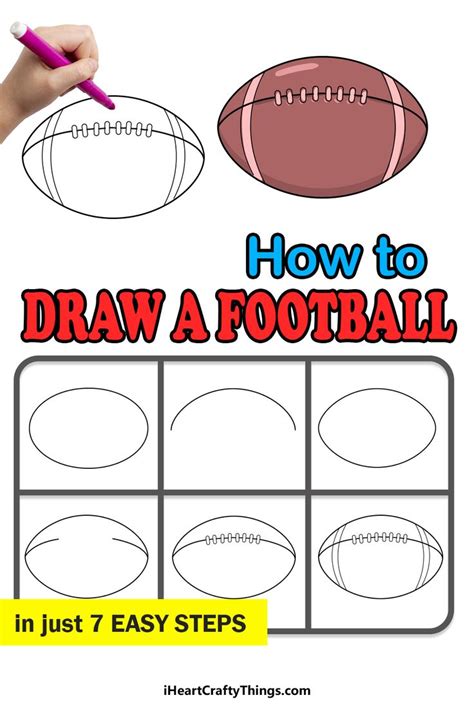 How To Draw A Football In Just Easy Steps With Pictures And