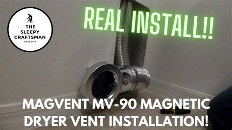 Magvent Mv 90 Magnetic Dryer Vent Installation Youtube